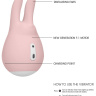 Розовый клиторальный стимулятор Love Bunny - 9,4 см. купить в секс шопе