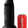 Черный фаллоимитатор-гигант на присоске 10  Chubby - 25 см. купить в секс шопе