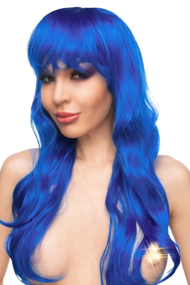 Синий парик  Иоко  купить в секс шопе