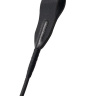 Черный гладкий стек PREMIUM RIDING CROP - 45 см. купить в секс шопе