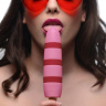 Розовый вибростимулятор-эскимо 10X Popsicle Vibrator - 21,6 см. купить в секс шопе