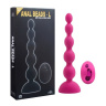 Розовый анальный вибростимулятор Anal Beads L с пультом ДУ - 21,5 см.  купить в секс шопе
