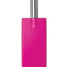Розовая прямоугольная шлёпалка Leather Paddle - 35 см. купить в секс шопе