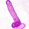 Фиолетовый реалистичный фаллоимитатор Celiam - 20,5 см. купить в секс шопе