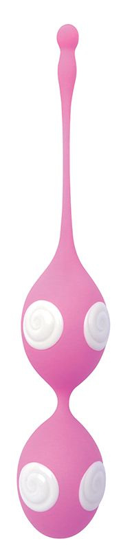 Розово-белые вагинальные шарики Play Candy Beanz  купить в секс шопе