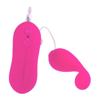 Вибростимулятор изогнутой формы Angel Baby розового цвета купить в секс шопе