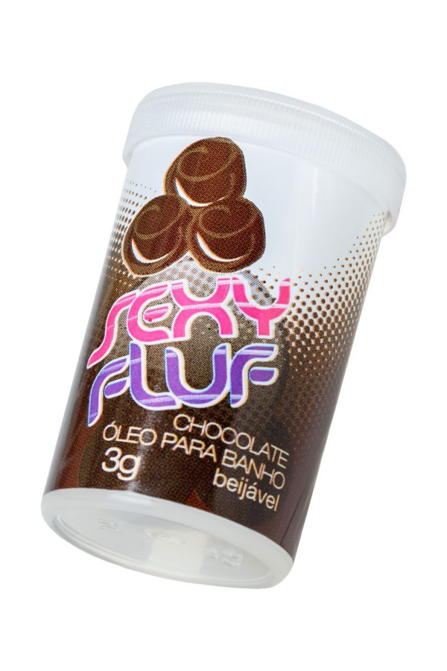 Масло для ванны и массажа SEXY FLUF с ароматом шоколада - 2 капсулы (3 гр.) купить в секс шопе