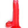Розовый тренажёр для техник секса на присоске - 17,5 см. купить в секс шопе