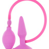 Розовый анальный расширитель SMALL INFLATABLE PLUG - 10 см. купить в секс шопе