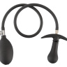 Черная анальная втулка-расширитель Inflatable Plug купить в секс шопе
