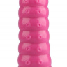 Розовая коническая анальная втулка - 25 см. купить в секс шопе