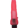 Розовый гелевый вибратор с клиторальными лепестками - 18,5 см. купить в секс шопе