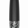 Черный вибратор с электростимуляцией Sleak Freak - 14 см. купить в секс шопе