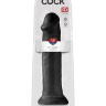 Черный фаллоимитатор-гигант на присоске 14  Cock - 36 см. купить в секс шопе