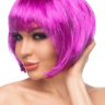Фиолетовый парик  Кику  купить в секс шопе