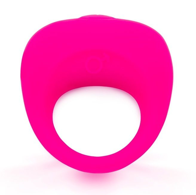 Розовое эрекционное кольцо с вибрацией купить в секс шопе
