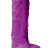 Фиолетовый фаллоимитатор на присоске Colours Pleasures 5  Dildo - 17,8 см. купить в секс шопе