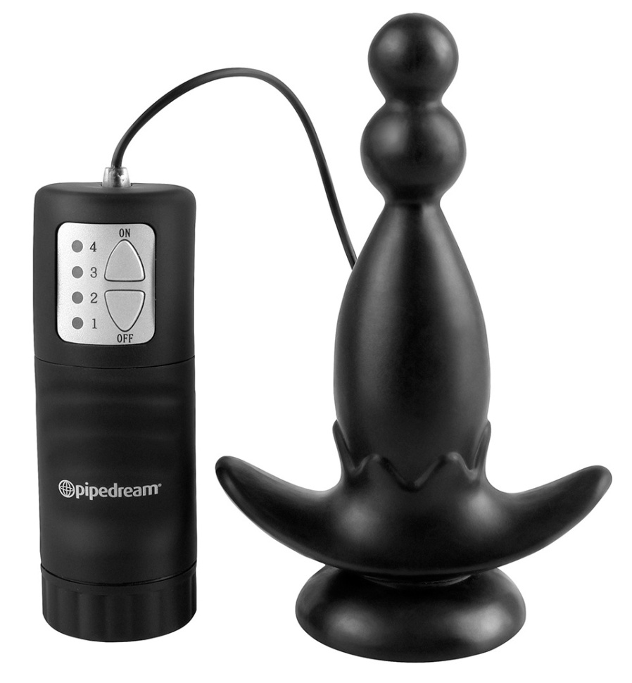 Анальный вибростимулятор с широким основанием Vibrating Anal Anchor - 14 см. купить в секс шопе