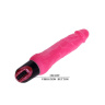Ярко-розовый вибратор-реалистик с колёсиком - 24 см. купить в секс шопе