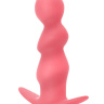 Розовая анальная пробка с вибрацией Spiral Anal Plug - 12 см. купить в секс шопе