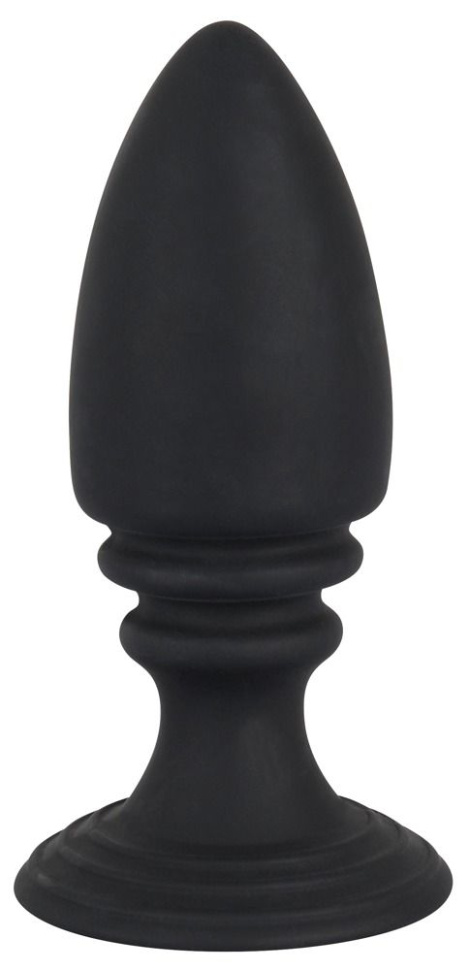 Чёрная анальная пробка Anal Plug - 12,5 см. купить в секс шопе