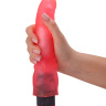 Розовый гелевый вибромассажёр - 19,3 см. купить в секс шопе