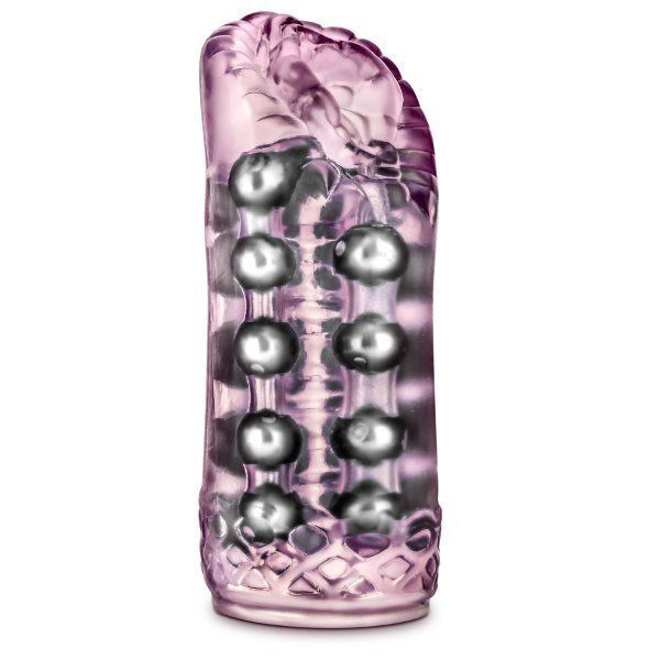 Розовый мастурбатор-вагина со стимулирующими бусинами Super Stroker купить в секс шопе