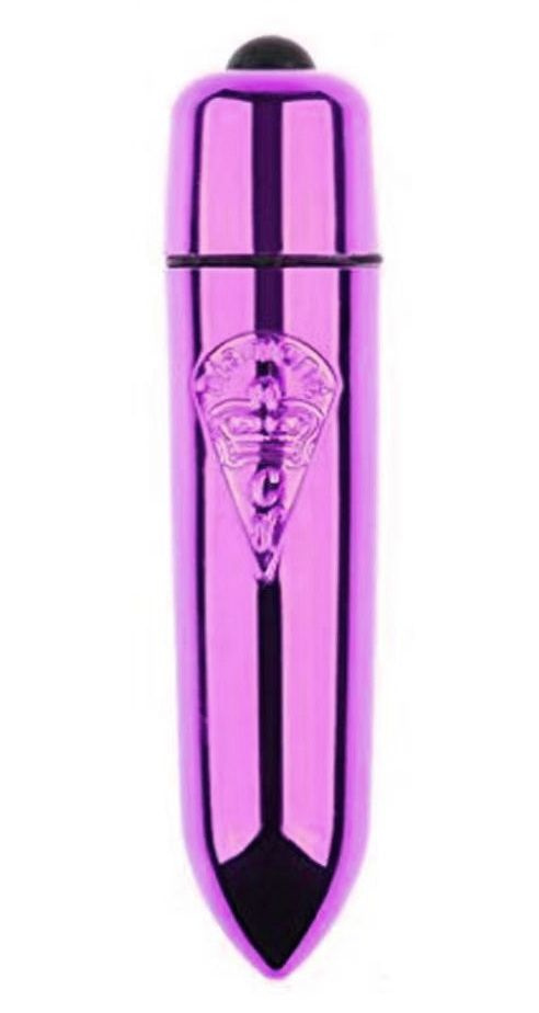 Фиолетовая вибропуля - 8 см. купить в секс шопе