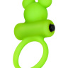 Зеленое виброкольцо на пенис A-Toys купить в секс шопе