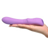 Сиреневый перезаряжаемый гнущийся вибратор Flexible Please-Her - 18,5 см. купить в секс шопе