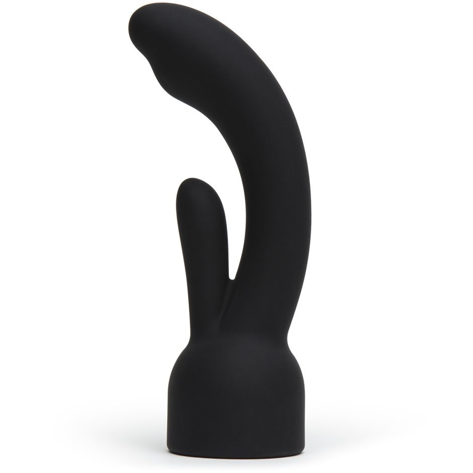Черная насадка на вибратор Doxy - Rabbit Vibrator Doxy Attachment купить в секс шопе