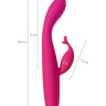 Ярко-розовый вибратор-кролик G-Hawker - 19,5 см. купить в секс шопе