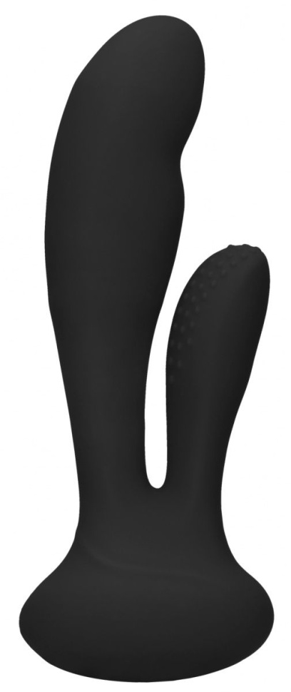 Черный вибратор G-Spot and Clitoral Vibrator Flair - 17,5 см. купить в секс шопе