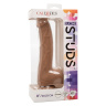 Коричневый фаллоимитатор Silicone Studs 8  - 25,5 см. купить в секс шопе