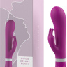 Ярко-розовый вибратор-кролик Bwild Deluxe Bunny - 19,3 см. купить в секс шопе