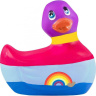 Вибратор-уточка I Rub My Duckie 2.0 Colors с разноцветными полосками купить в секс шопе