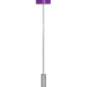 Фиолетовая шлёпалка Leather Square Tiped Crop с наконечником-квадратом - 56 см. купить в секс шопе