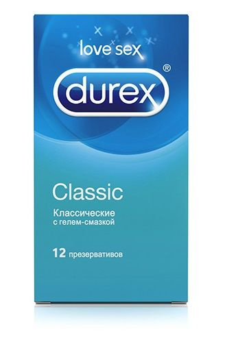 Классические презервативы Durex Classic - 12 шт. купить в секс шопе