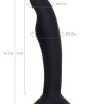 Черная анальная втулка Stroft - 10,5 см. купить в секс шопе
