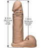 Ультрареалистичная насадка для трусиков Vac-U-Lock 8  ULTRASKYN Cock - 20,57 см. купить в секс шопе