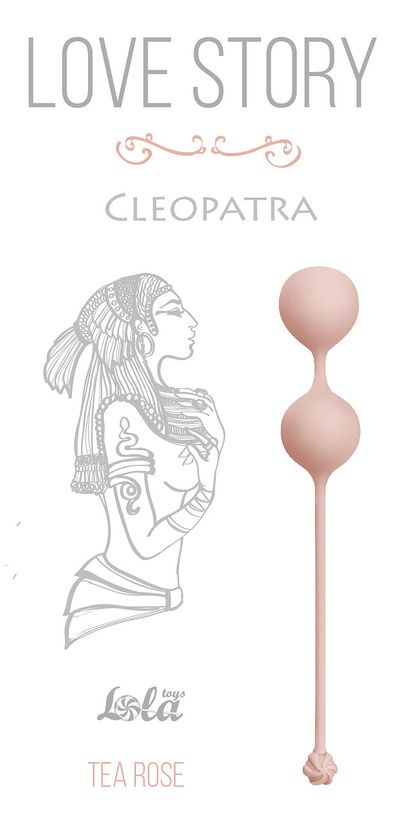 Розовые вагинальные шарики Cleopatra Tea Rose купить в секс шопе