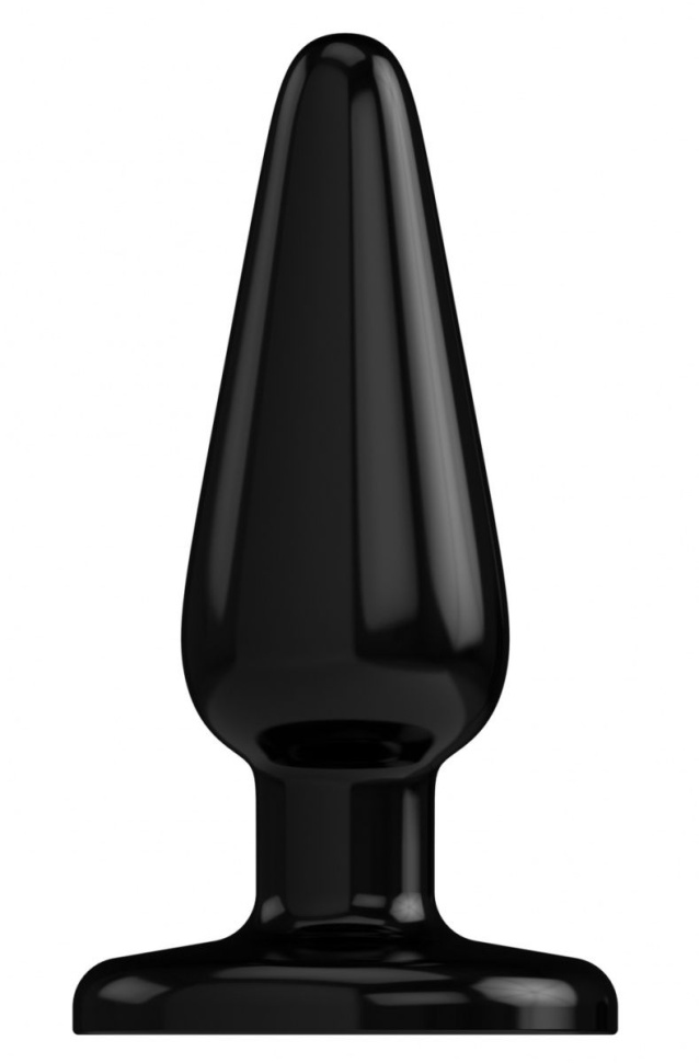 Черная коническая анальная пробка Basic 5 Inch - 12,7 см. купить в секс шопе