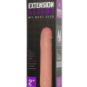 Насадка-удлинитель Extension sleeve телесного цвета - 18,5 см. купить в секс шопе