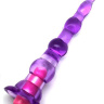 Фиолетовый анальный конус с вибропулькой - 17 см. купить в секс шопе