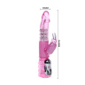 Розовый вибратор Travel Partner с вращением бусин - 26,5 см. купить в секс шопе