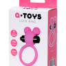 Розовое виброкольцо на пенис A-Toys купить в секс шопе