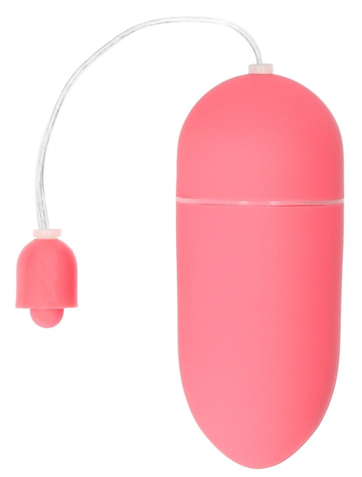 Розовое гладкое виброяйцо Vibrating Egg - 8 см. купить в секс шопе