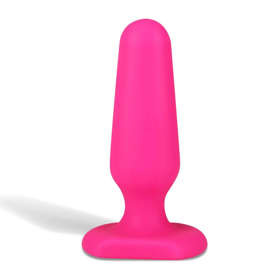 Розовый плаг из силикона BEGINNER 3 - 7,5 см. купить в секс шопе