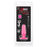 Розовый плаг из силикона BEGINNER 3 - 7,5 см. купить в секс шопе