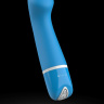 Голубой G-вибростимулятор Bdesired Deluxe Curve - 15,2 см. купить в секс шопе